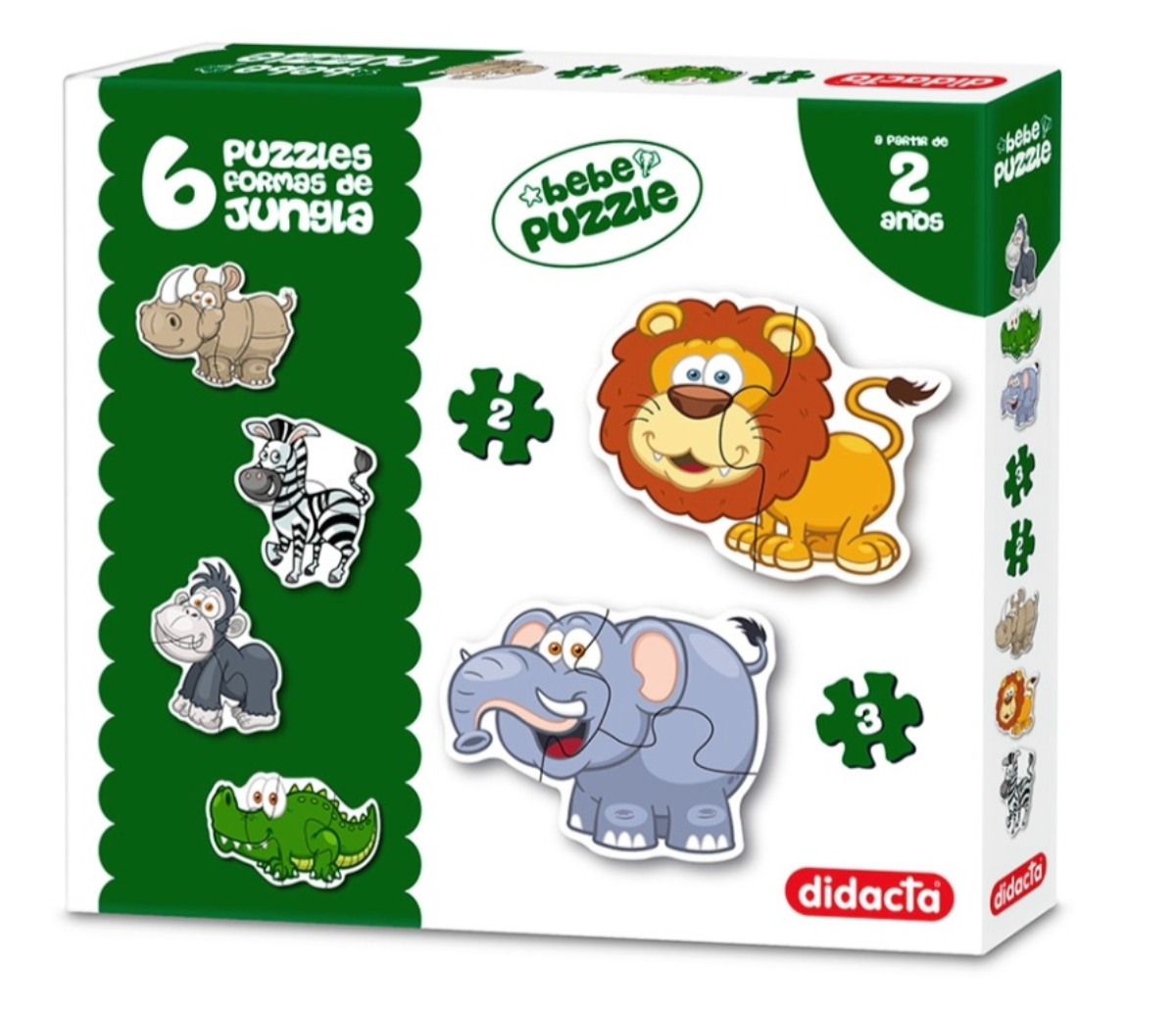 PUZZLE FORMAS JUNGLA X 6