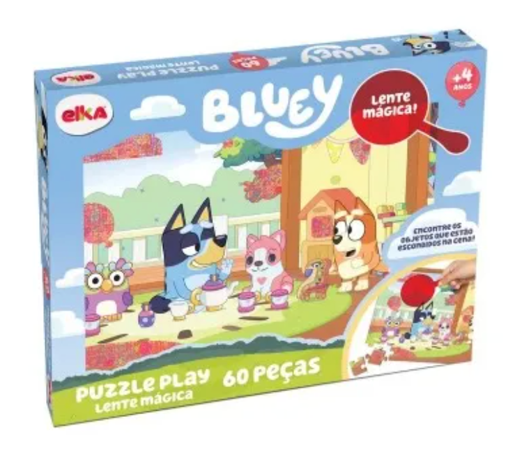 PUZZLE 60 PIEZAS - LENTE MÁGICO BLUEY