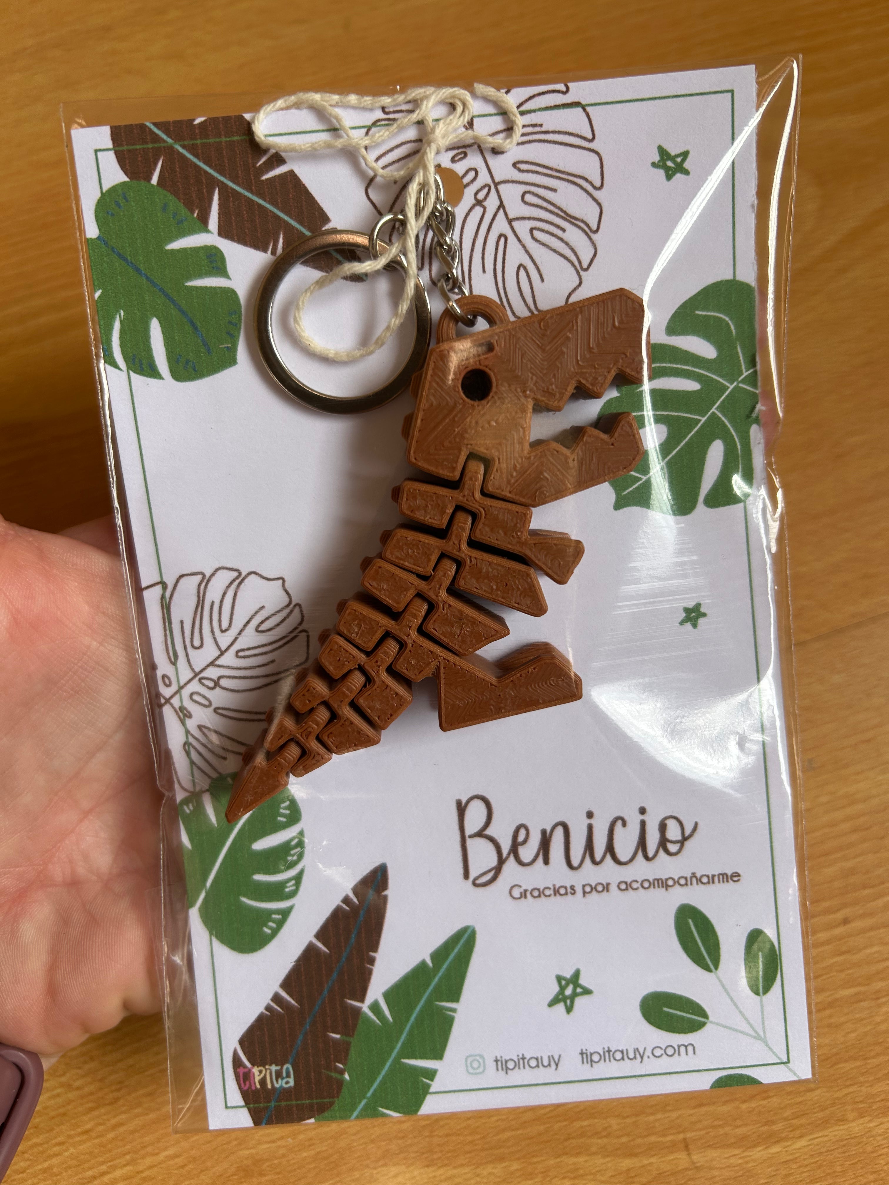 Llaverito Dinosaurio Articulado 3D – Souvenir Personalizado