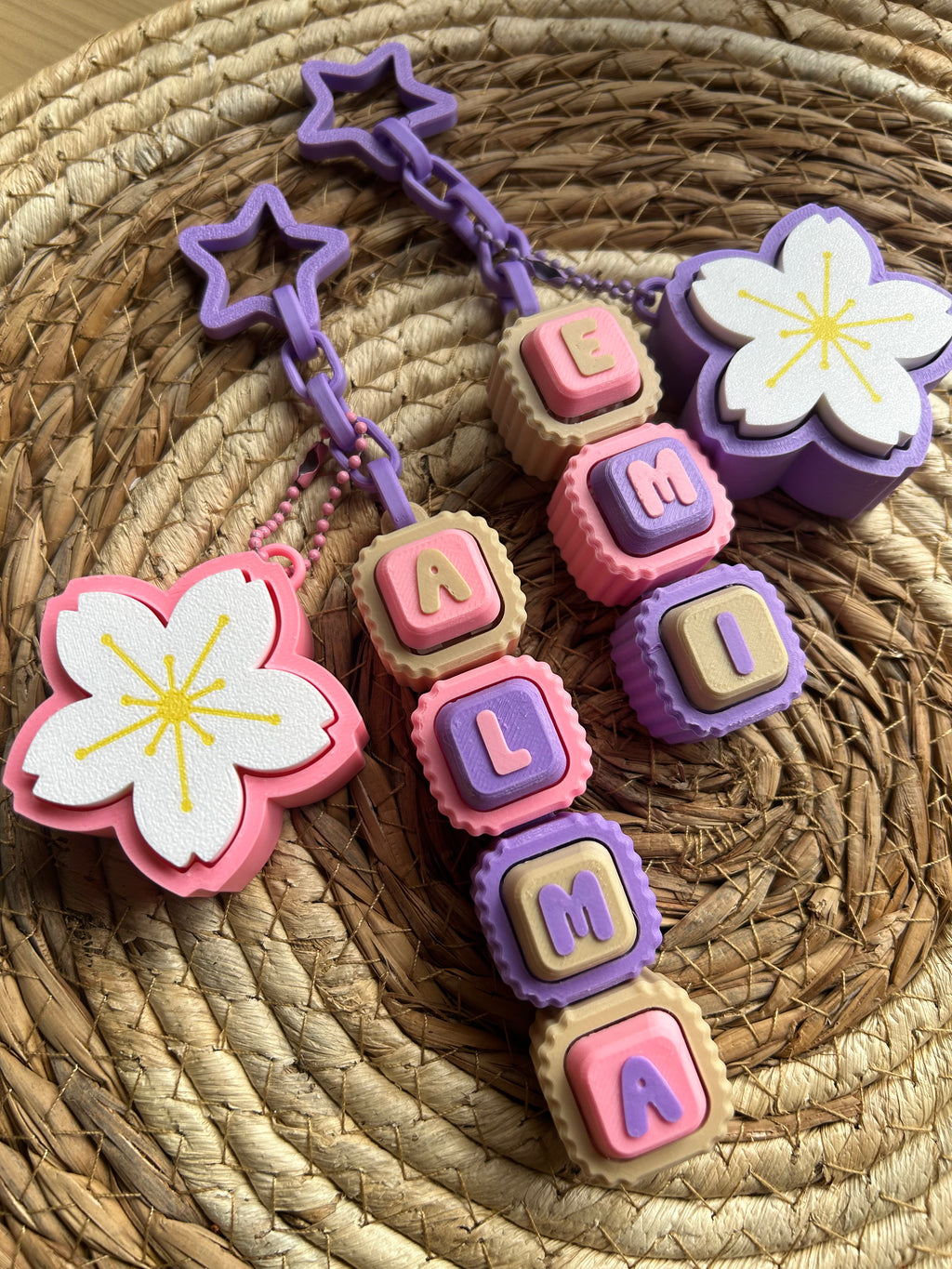 Llaveros articulados clickers personalizados + clicker grande temático