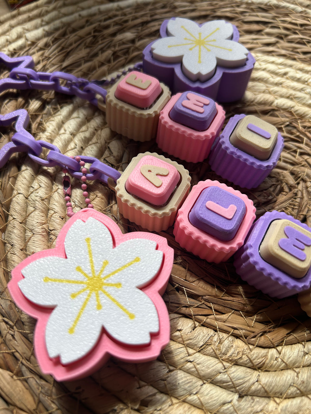 Llaveros articulados clickers personalizados + clicker grande temático