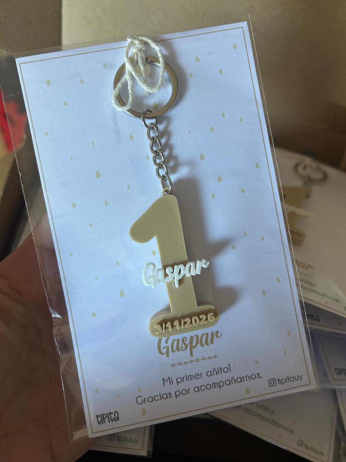 Llavero Numero personalizado x 10