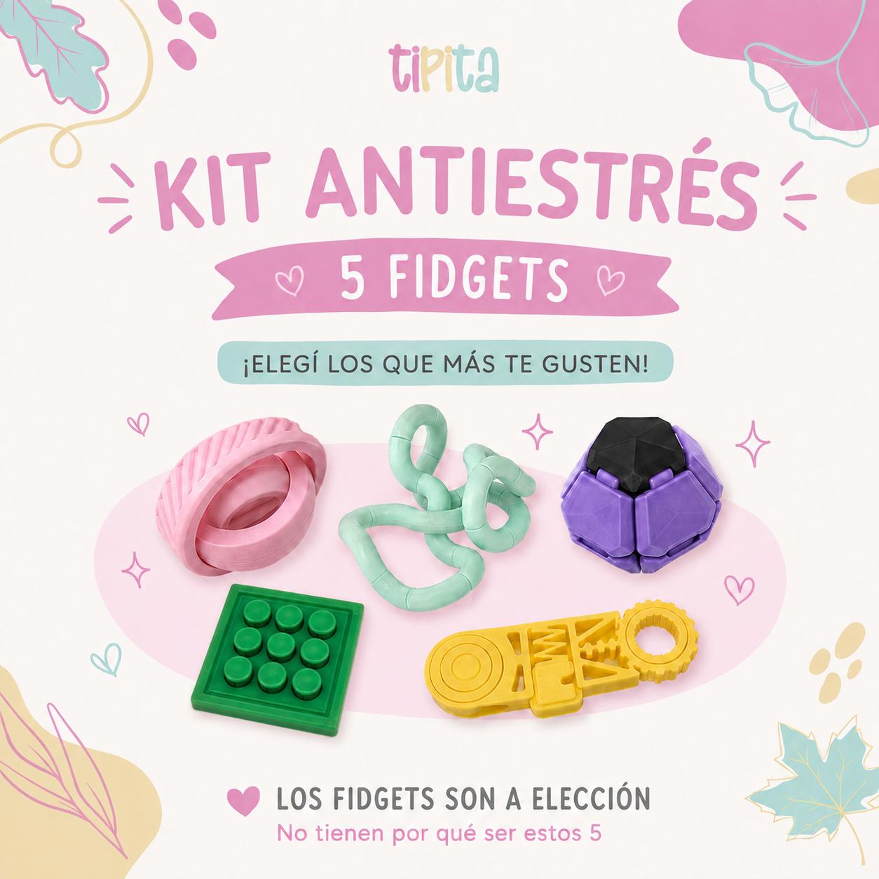 Kit Antiestrés - 5 Fidgets