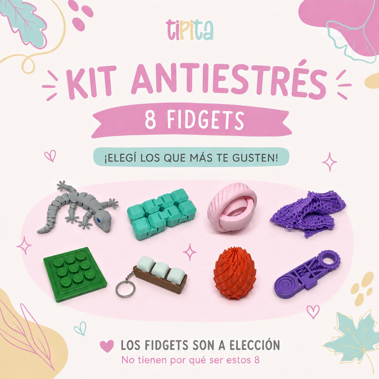 Kit Antiestrés - 8 Fidgets