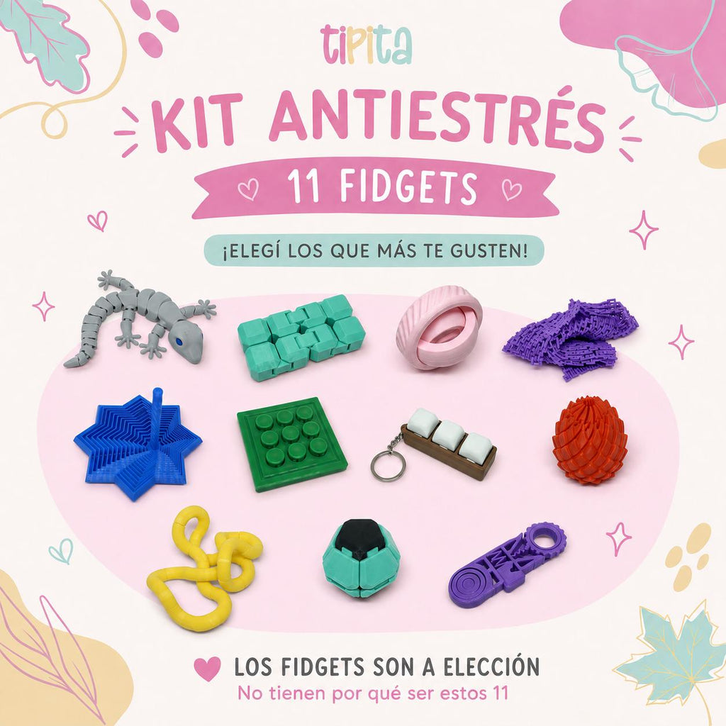 Kit Antiestrés - 11 Fidgets
