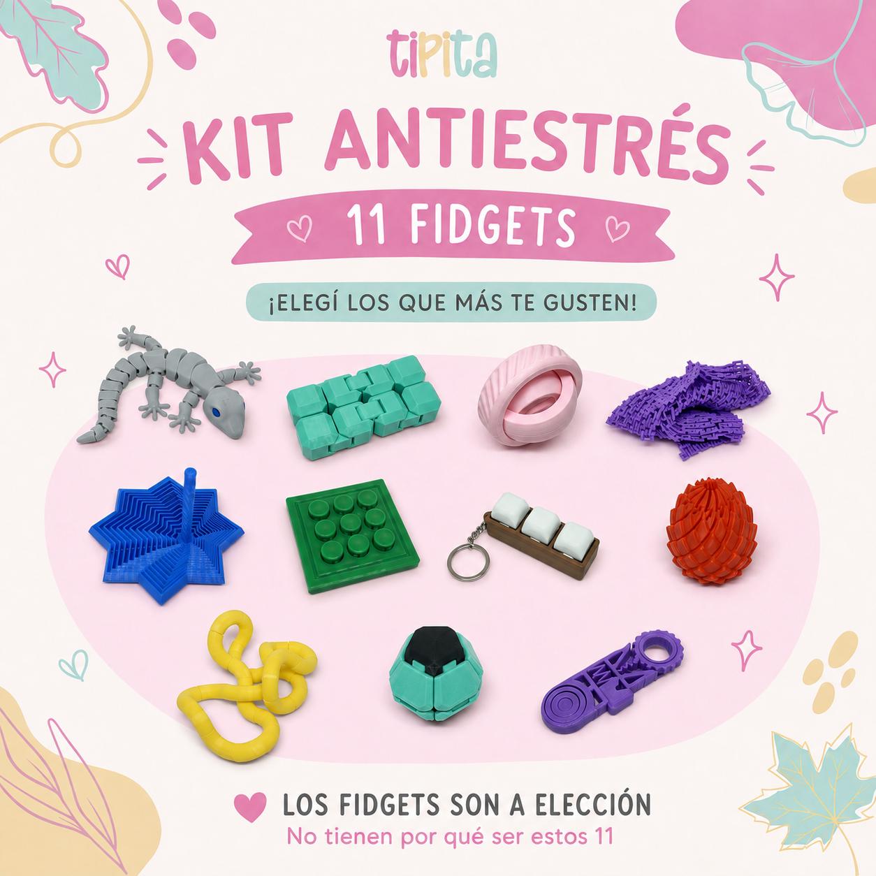 Kit Antiestrés - 11 Fidgets